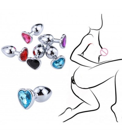Anal Sex Toys 3Pcs Anal Plug Stainless Steel Booty Beads Jewelled Anal Butt Plug Sex Toys Products for Men Couples (color3-he...