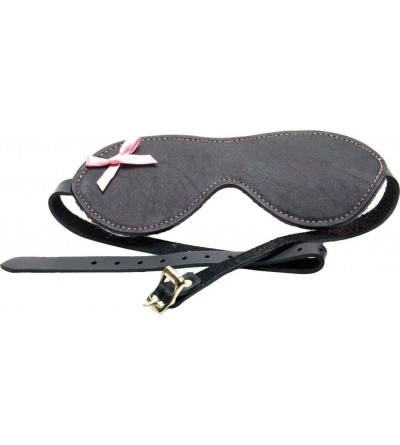 Blindfolds Leather Buckle Blindfold - CG113YSQUI3 $43.67