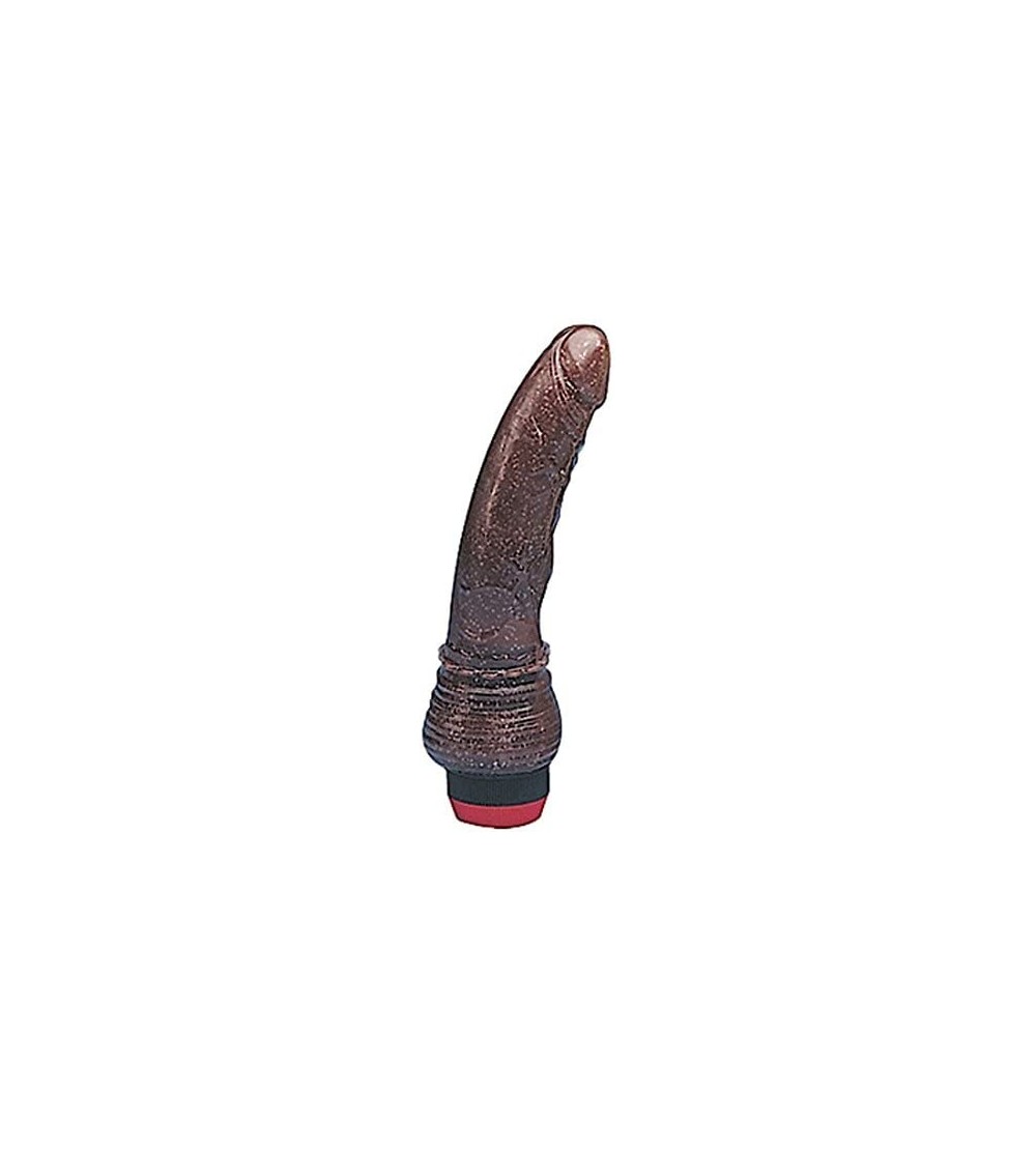Dildos Jelly Cock Vibrator- Brown - CV11274EBDV $12.36