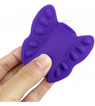 Vibrators Vibrating Butterfly Toy for Ladies to Relax (Purple- Pink)(Purple) - Purple - CR18ADUQOLT $23.65