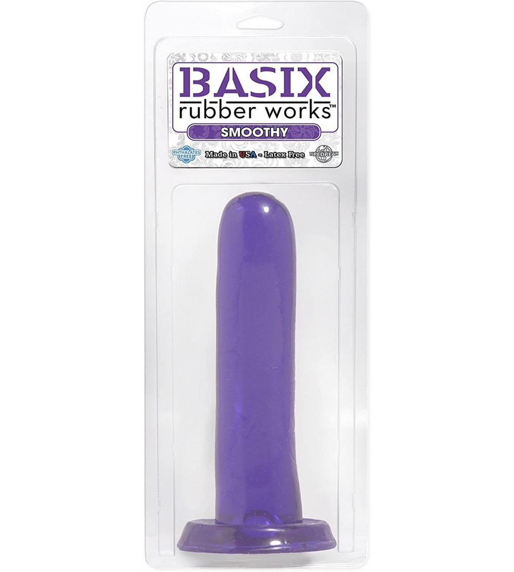 Anal Sex Toys Rubber Works 5" Smoothy Dong- Purple - Purple - C411274L7XX $11.44