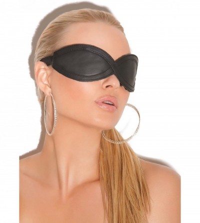 Blindfolds Leather Blindfold Mask Adult Role Play Accessory Black - CQ1217K91LH $36.19