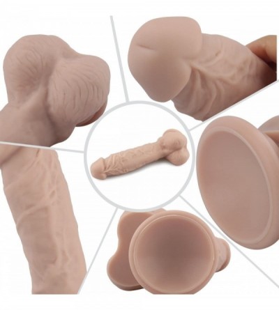Dildos 8'' Silicone Dildo Cock Adjustable Baseball Hot-Realistic Flesh with Suction Cup- Sex Female Massage Toys for Optimal ...