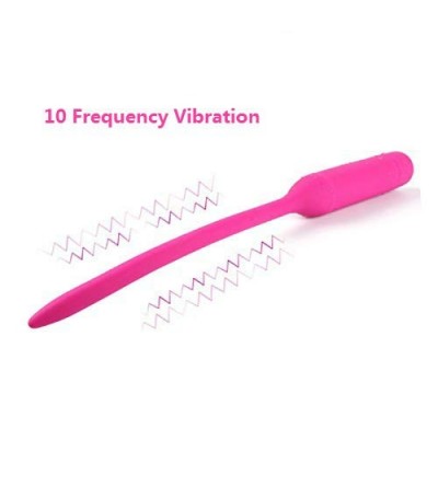 Male Masturbators LGS 10-Frequency Superior Mats Vibrating Sound Dilators Adult Silica Gel Urethral Stretching Bladder Toys P...