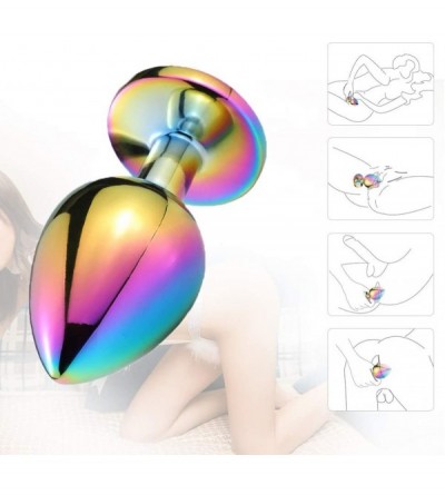 Anal Sex Toys Anal Plug Trainer Kit- 3 PCS Colorful Metal Anal Butt Plugs Jewelry Anal Trainer Toys Unisex Valentine's/Birthd...