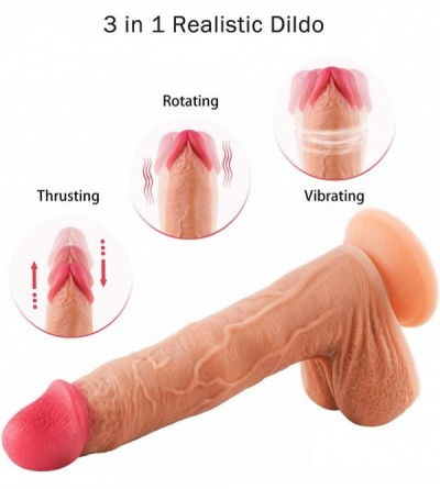 Dildos Thrusting Dildo Vibrator Sex Toy for Women 5 Thrusting & Rotating Actions 7 Vibration Modes for Clitoral Anal Stimulat...