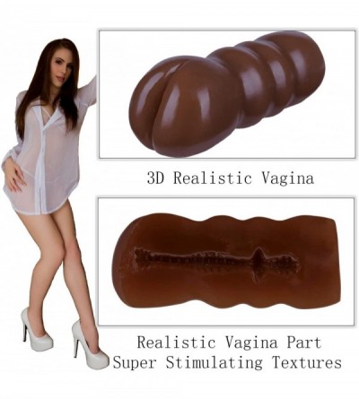 Male Masturbators Pocket Pussy-Male Masturbator Artificial Vagina Sex Toy for Men-Male Mastubration Stroker Male Sex Toy - Br...