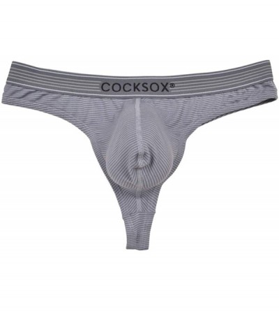 Dildos Sexy Men's Underwear Thong - Grey - CW18AHMAS3L $46.85