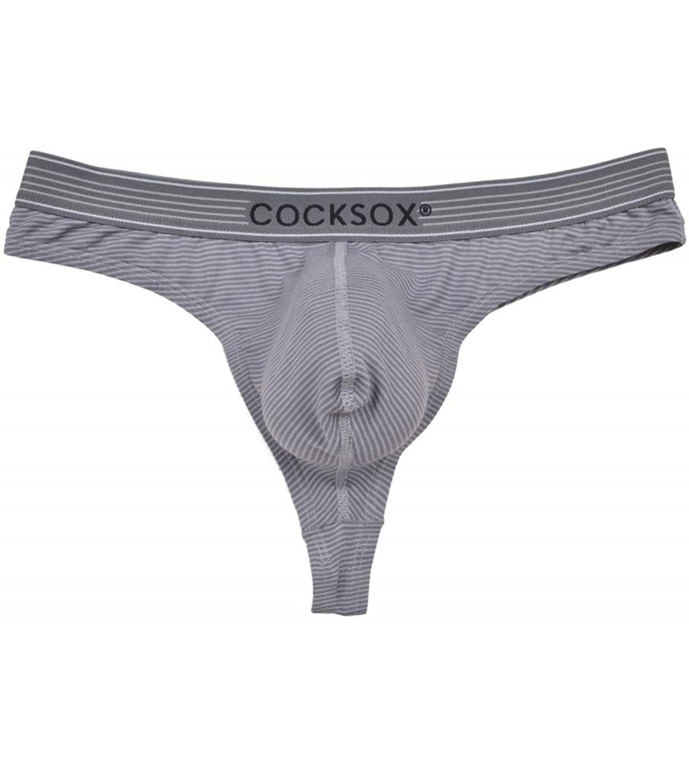 Dildos Sexy Men's Underwear Thong - Grey - CW18AHMAS3L $24.99
