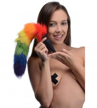 Anal Sex Toys Rainbow Tail Anal Plug (AF213) - C612ODWKWFA $29.19
