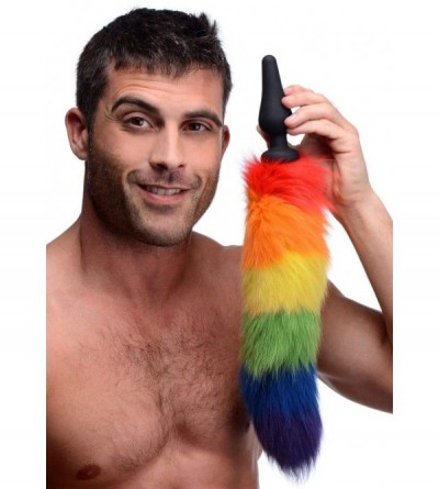 Anal Sex Toys Rainbow Tail Anal Plug (AF213) - C612ODWKWFA $29.19