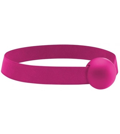 Gags & Muzzles Elastic Ball Gag- Pink - Pink - CF11VZY0TQR $33.36