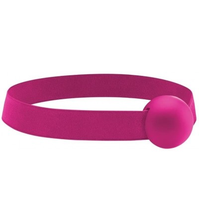 Gags & Muzzles Elastic Ball Gag- Pink - Pink - CF11VZY0TQR $17.56