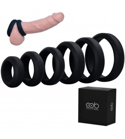 Penis Rings Cock Rings with 6 Different Size- Soft Medical Silicone Penis Ring Cockring Set for Men or Couples - CG17YQWTUA3 ...