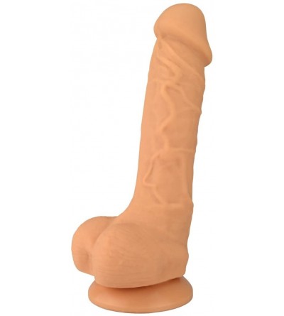 Dildos Naughty Cock Silicone Dildo - Huge- Thick- Realistic- Suction Cup - Sex Toy for Vaginal- Anal- and G-Spot - 8 Inch (Fl...