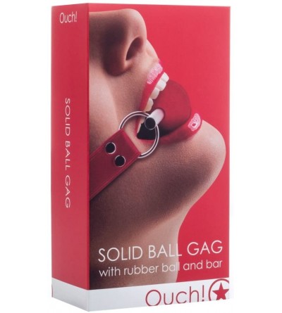 Gags & Muzzles Solid Ball Gag- Red - Red - CF11O4PKOX7 $33.61