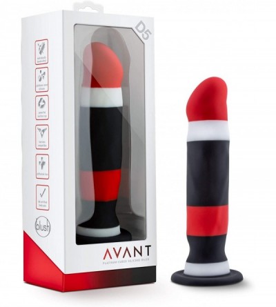 Dildos Avant 8" Silicone Dildo Suction Cup Strap On Base - Sin City - C9189TY2Z59 $73.55
