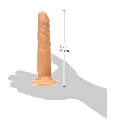 Dildos B Yours Basic 7.5in Dildo with Suction Cup- Beige - C311058T4T7 $12.90
