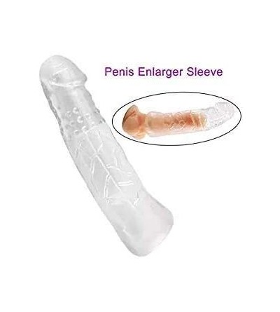 Pumps & Enlargers Male Extension Girth Enhancer Sleeve for Couples - C6197789LXO $12.61