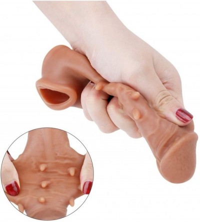 Pumps & Enlargers Pennis Sleeves for Men Dilldo Sleeve Stimulator Extender Longlasting Enlargement Adult Six Toy for Men Coup...