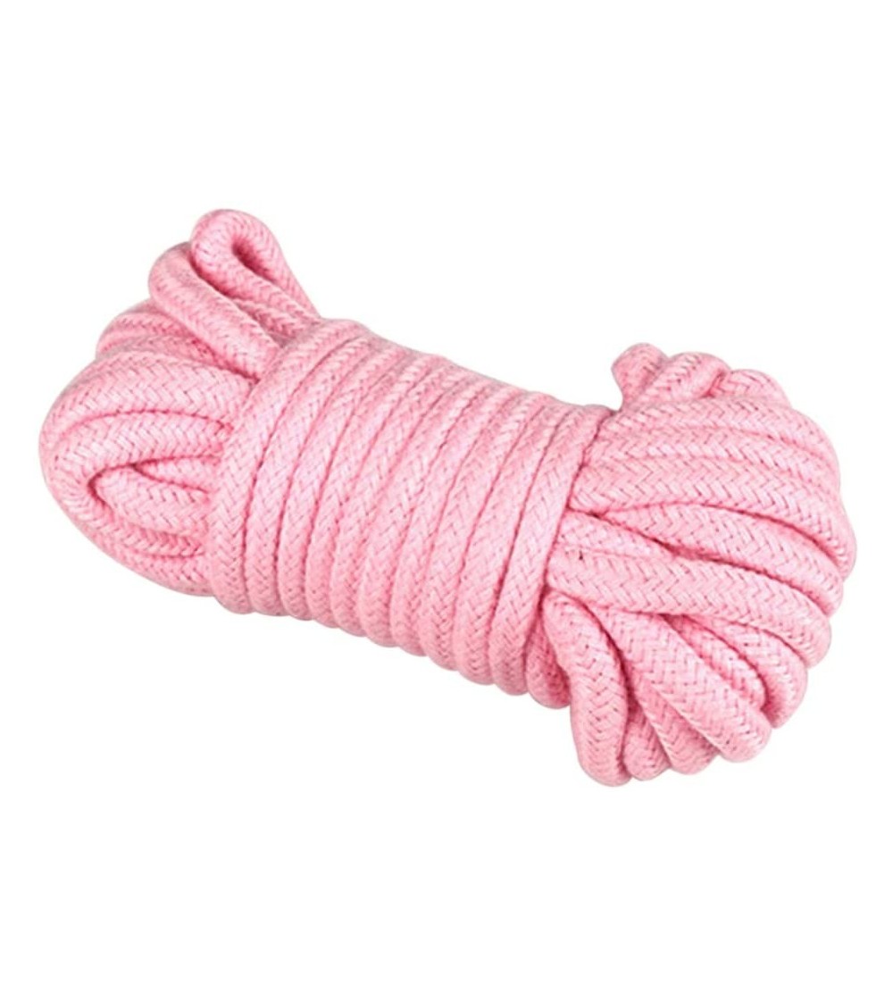 Restraints Bed Restraint Kit Couple Game Play Bondage Restrainting Rope Polyster Cord Adjustable Straps Adult Toys (Pink) - P...