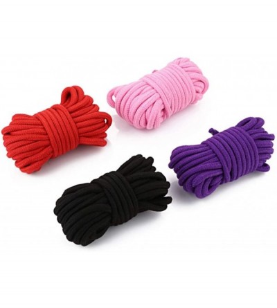 Restraints Bed Restraint Kit Couple Game Play Bondage Restrainting Rope Polyster Cord Adjustable Straps Adult Toys (Pink) - P...