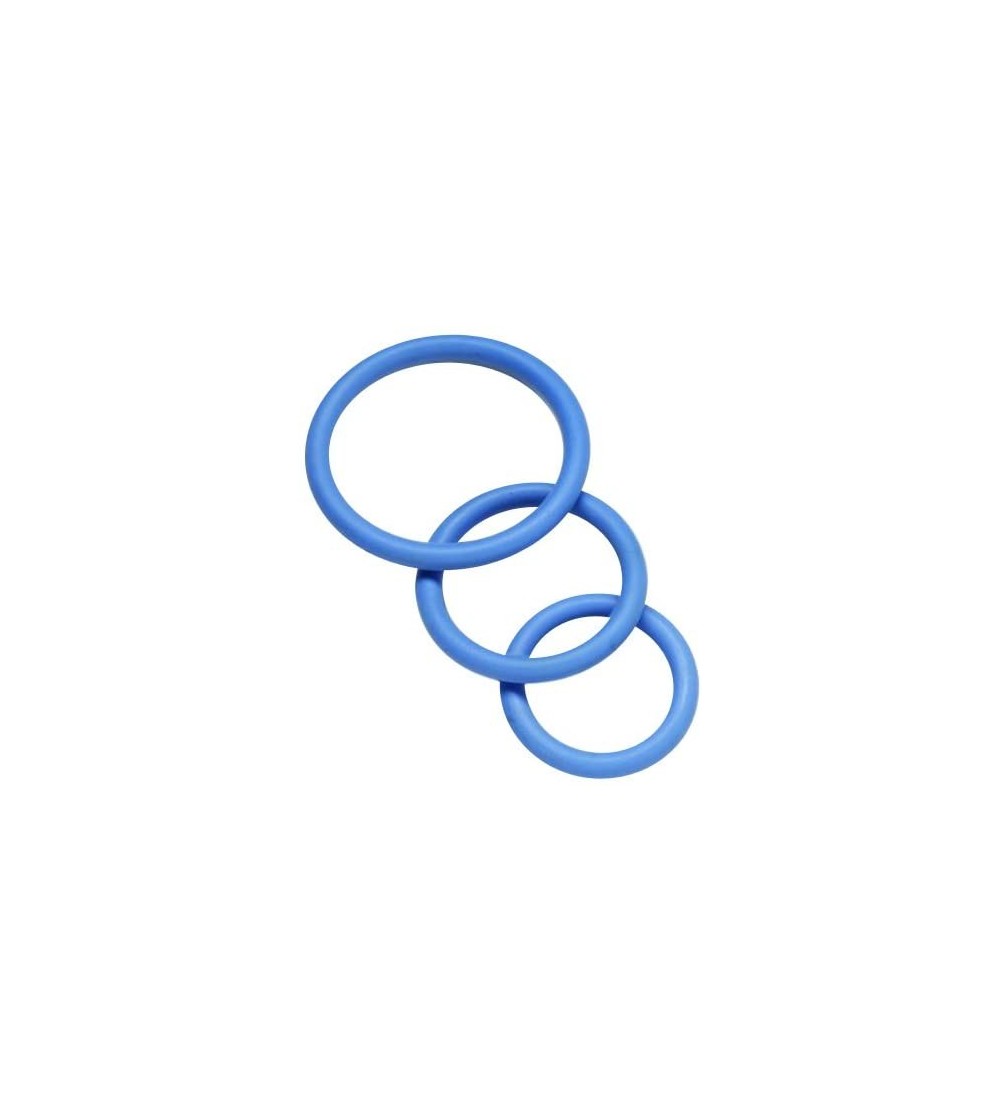 Penis Rings Nitrile Cock Ring Set- Blue - Blue - CS112FS4RP1 $6.41
