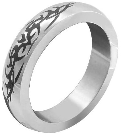 Penis Rings Metal C-ring- Stainless Steel With Tribal Design- 2.0 - CL114ZIUFSR $52.14