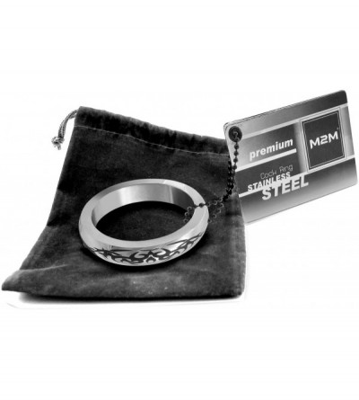 Penis Rings Metal C-ring- Stainless Steel With Tribal Design- 2.0 - CL114ZIUFSR $22.64