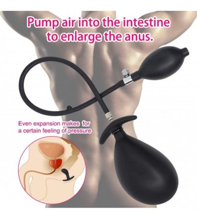 Anal Sex Toys Inflatable Silicone Anal Plug for Women Men Couples- Separable Inflated Butt Plug for Outside Wear- Swelling An...