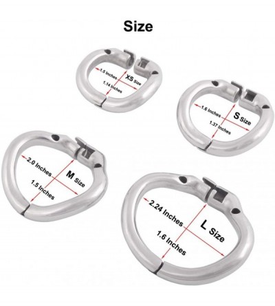 Chastity Devices Ergonomic Design Stainless Chastity Device Cock Cage Base Ring Male Spares H140 (S / 40mm) - CO18HM5EIU3 $11.43