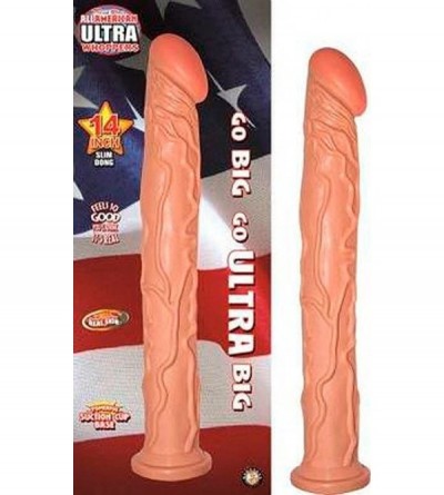Dildos All American Ultra Whoppers - 14 in Slim Dong - Flesh - CI127UH0HOL $20.71