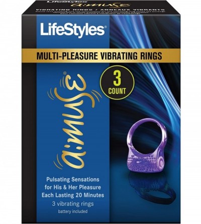 Penis Rings 6903 Vibrating Ring- 3-Count Package - C8111WC06WT $34.59