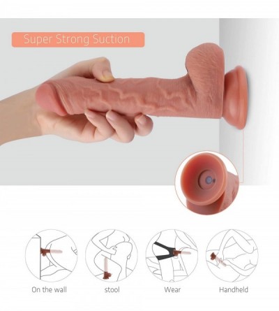 Vibrators Realistic Dildo Vibrator with 6 Vibration Modes & 6 Thrusting Speeds G Spot Vibrating Dildo with Strong Suction Cup...