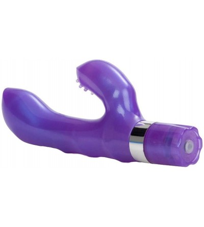 Vibrators G Kiss Waterproof Vibrator 7 Inch Purple - CC11F94NRNV $15.37