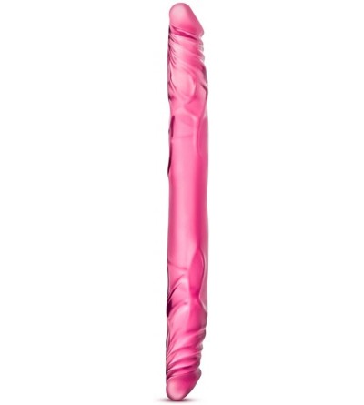 Novelties 14 inch Double Ended Realistic Dildo Lesbian Couple Double Penetration DP Sex Toys for Women - Pink - CN12I1VPR3L $...