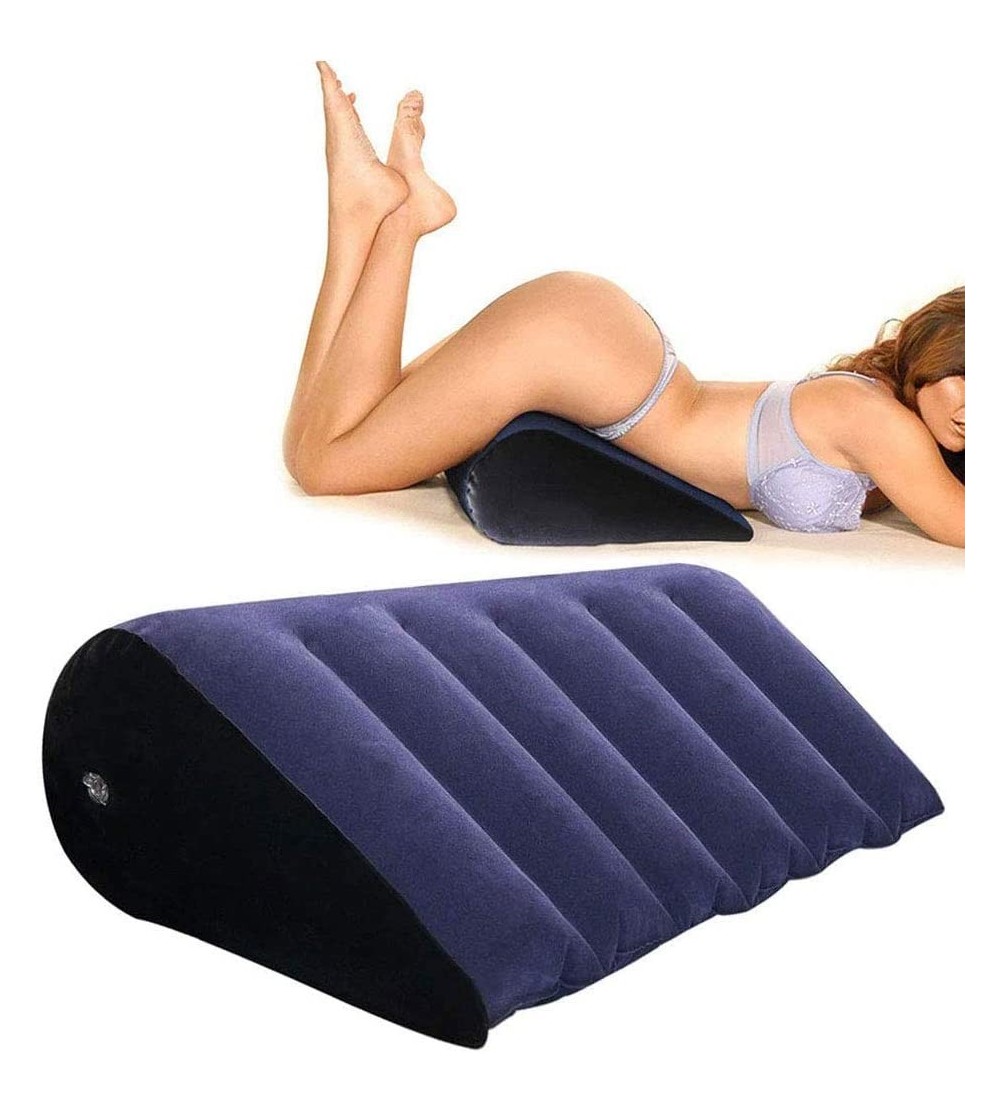 Sex Furniture Inflatable Wedge Position Pillow Cushion Magic Triangle Pillow for Couple Adult Games- Elevate Head/Less Snorin...