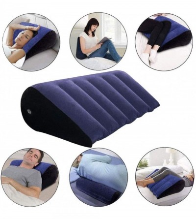 Sex Furniture Inflatable Wedge Position Pillow Cushion Magic Triangle Pillow for Couple Adult Games- Elevate Head/Less Snorin...