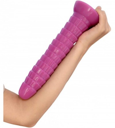 Dildos Silicone Ripple Anal Plug Dildo with Strong Suction Cup for Hands-Free Play- Flexible Penis for Vaginal G-Spot Prostat...