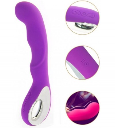 Vibrators Wand Vibrating Massager- 10 Multi-Speed Silicone Waterproof Vagina Vibrator (Purple) - CW17YRKO5UD $34.07