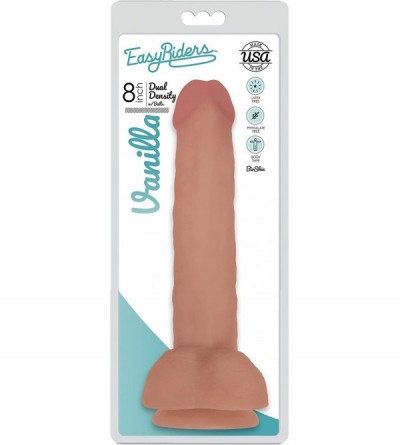 Dildos Easy Riders 8 Inch Dual Density Dildo with Balls- Flesh - CR18ND09T97 $15.35