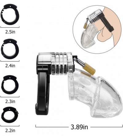 Chastity Devices Cock Cage- Lightweight Male Chastity Device Locked Cage Sex Toy for Men - C618OOERMKW $12.63