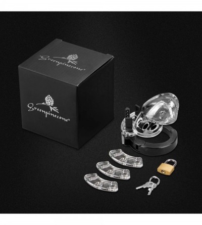 Chastity Devices Cock Cage- Lightweight Male Chastity Device Locked Cage Sex Toy for Men - C618OOERMKW $12.63
