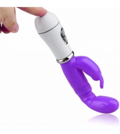 Vibrators Sex Toys-G-spot Massage Sticks Waterproof Multispeed Rabbit Dildo Vibrator for Women (Purple) - Purple - CH18564OE2...