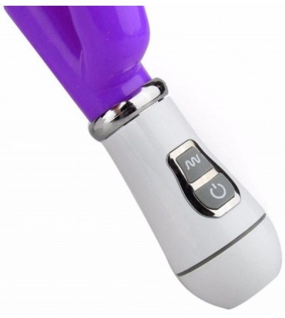 Vibrators Sex Toys-G-spot Massage Sticks Waterproof Multispeed Rabbit Dildo Vibrator for Women (Purple) - Purple - CH18564OE2...