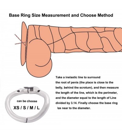 Chastity Devices Medical Grade Stainless Steel Chastity Device Ergonomic Design Belt Restraint Men Bondage Fetish K545 (45mm/...