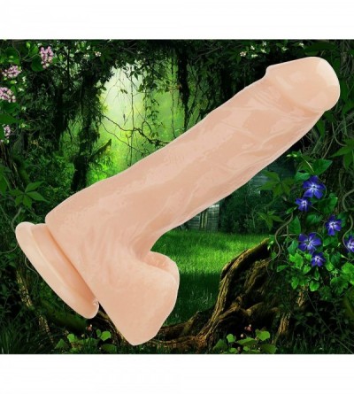 Dildos Jelly and Realistic Dildos Feels Like Skin- 7.3 Inch Clear Dildo with Suction Cup- Adult Sex Toys for Women - CT18Z3T4...