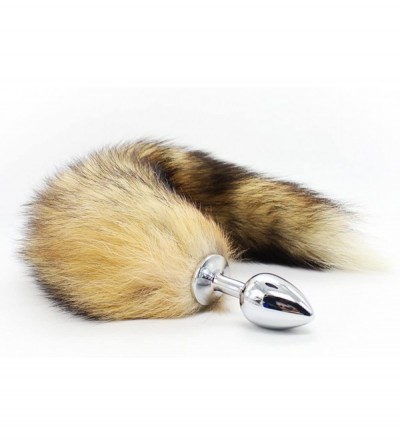 Anal Sex Toys Medium Stainless Steel Anal Plug with Soft Wild Fox Tail Plug Butt Sex Toys Butt Plug Anal Stimulator for Women...
