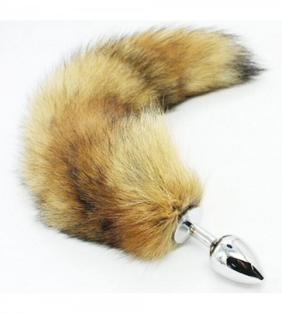 Anal Sex Toys Medium Stainless Steel Anal Plug with Soft Wild Fox Tail Plug Butt Sex Toys Butt Plug Anal Stimulator for Women...