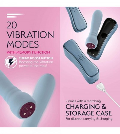 Vibrators Booster Bullet Vibrator - 20 Powerful Modes USB Rechargeable & Whisper Quiet Bullet Massager Vibrators for Women (L...
